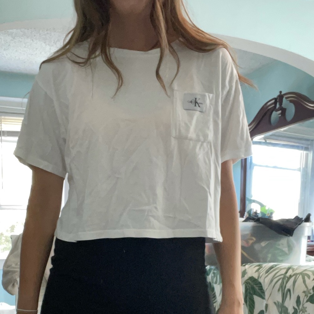 White Calvin Klein Tee
